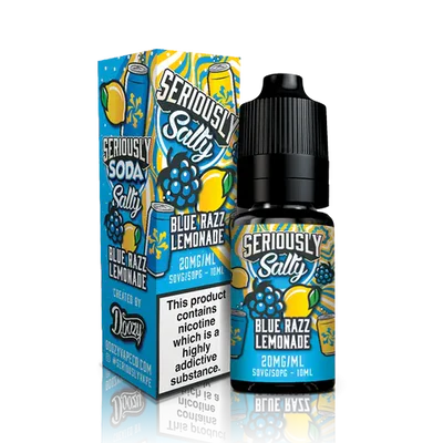 Seriously Soda Salty Blue Razz Lemonade Nic Salts - 10ml