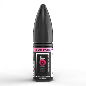 Riot Squad BLCK EDTN Deluxe Passionfruit & Rhubarb Nic Salt - 10ml
