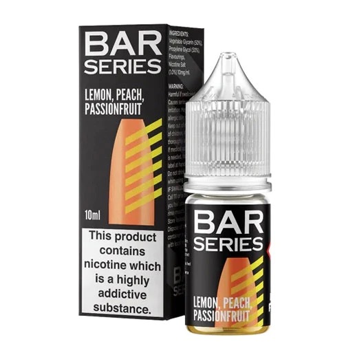 Bar Series Lemon, Peach, Passionfruit Nic Salt - 10ml