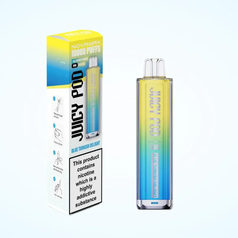 Juicy Pod NovaMax 10K Pre-filled Pod Blue Turkish Delight